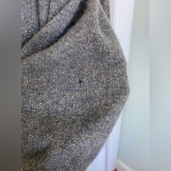 Vince Cashmere Grey & Golden Sweater - Picture 8 of 9
